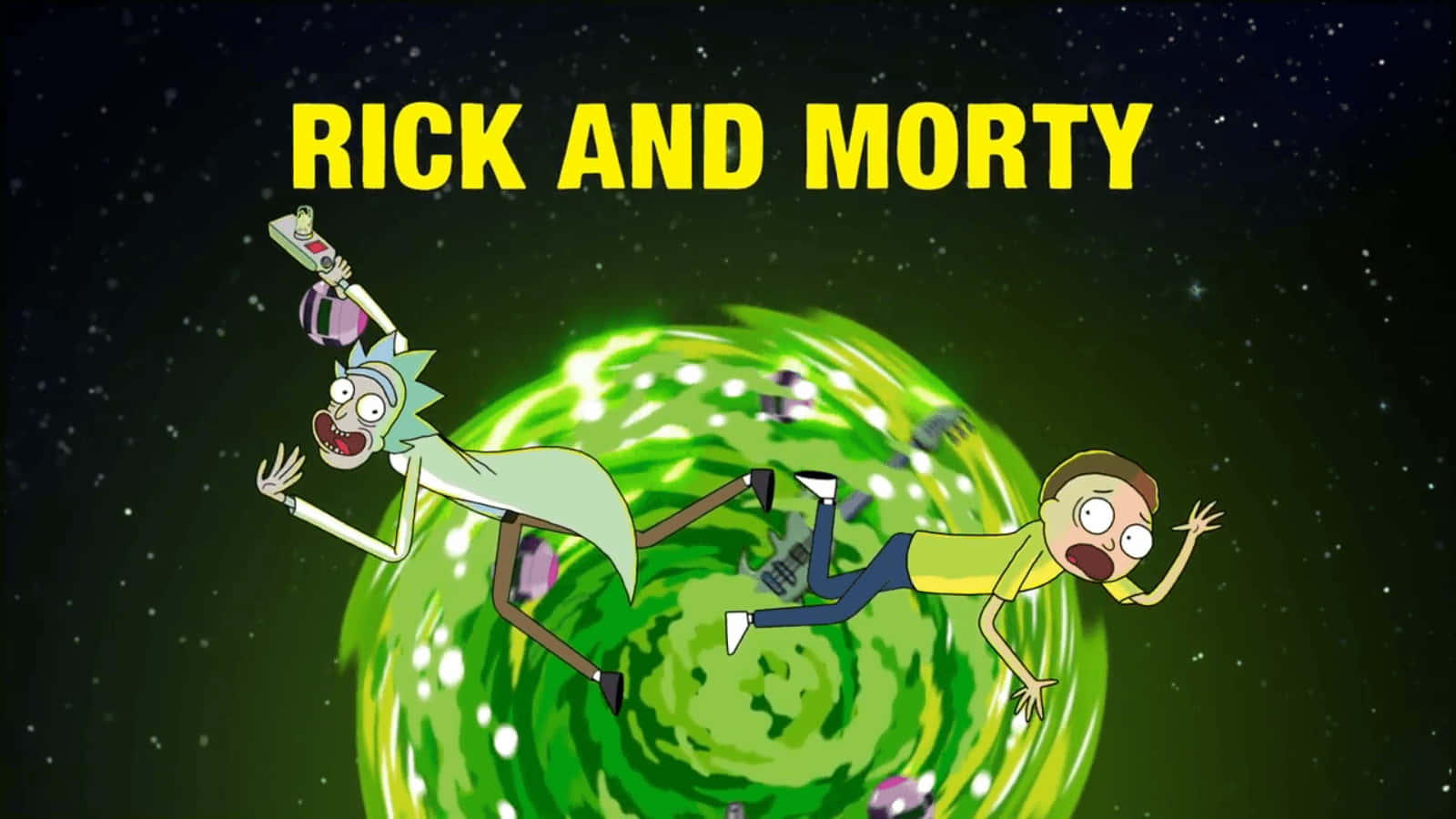 Rick And Morty Having A Smoke Break. Wallpaper