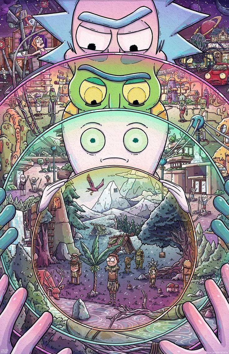 Rick And Morty Searching For The Next Adventure Wallpaper