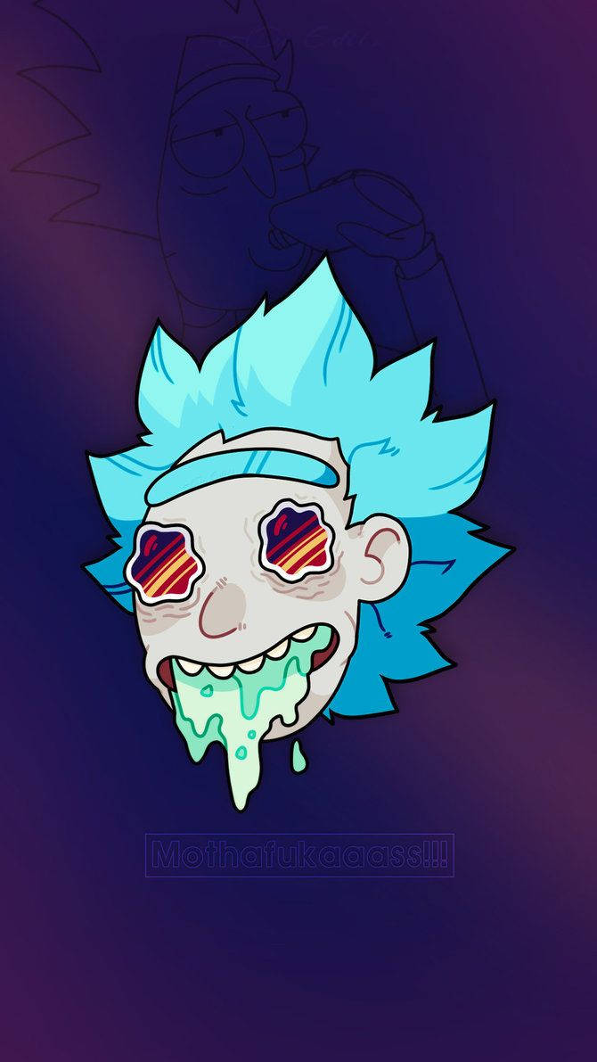 Rick Sanchez Is In A Food Coma Wallpaper