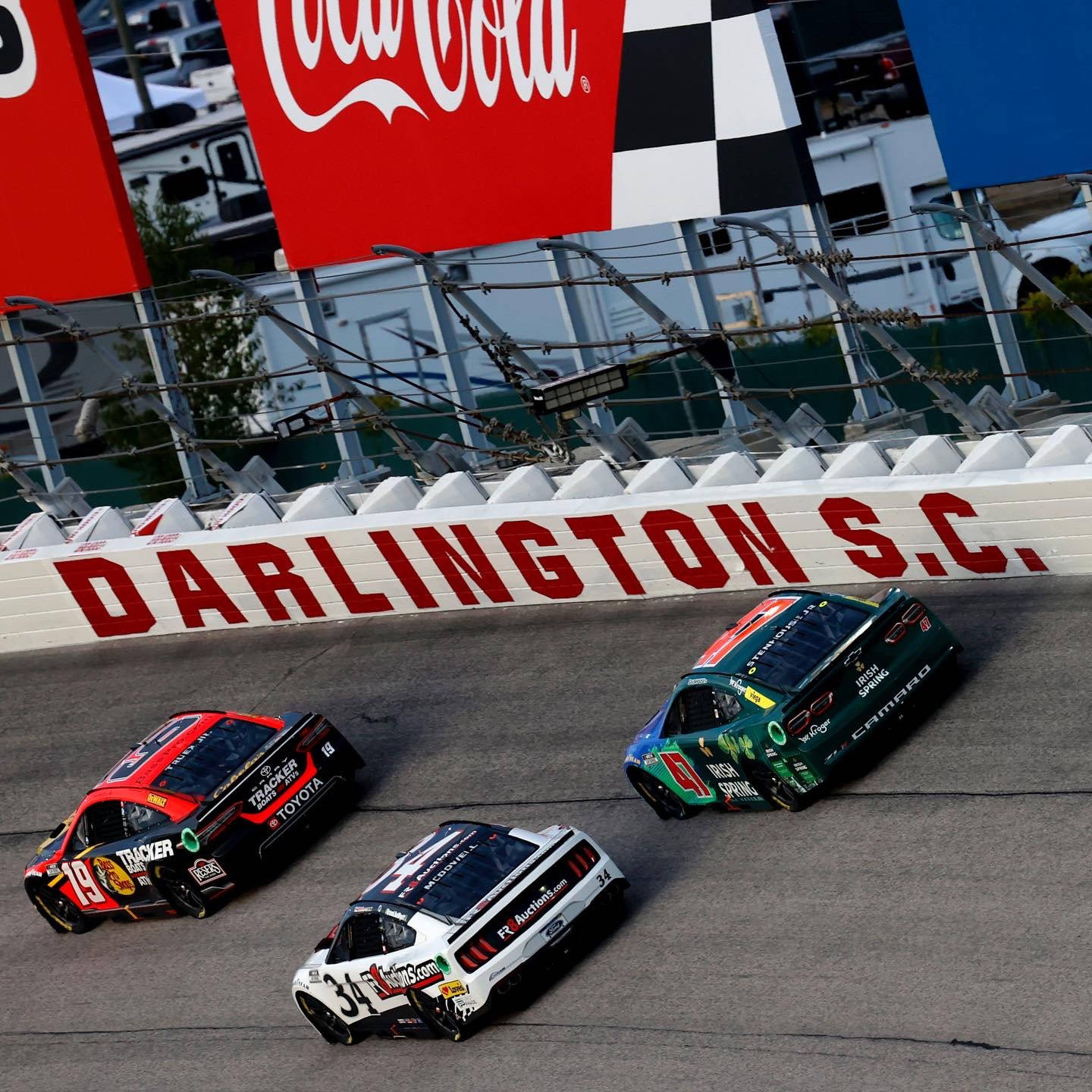 Ricky Stenhouse Jr. With Opponents Wallpaper