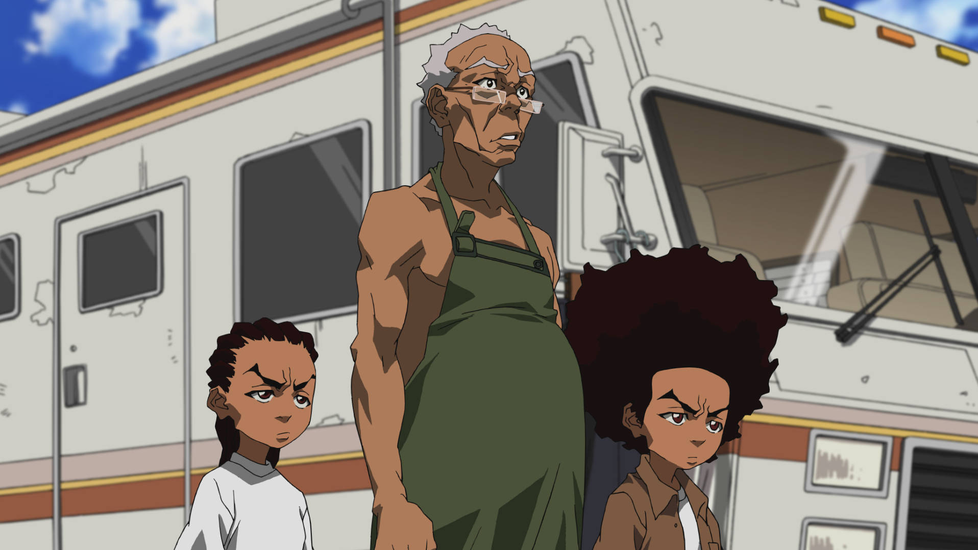 Riley, Robert, And Huey Boondocks Hd Wallpaper