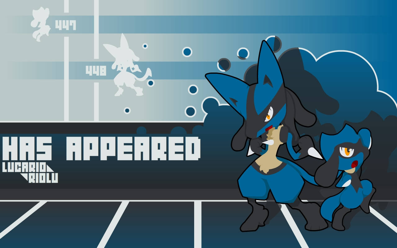 Riolu And Lucario Appeared Wallpaper