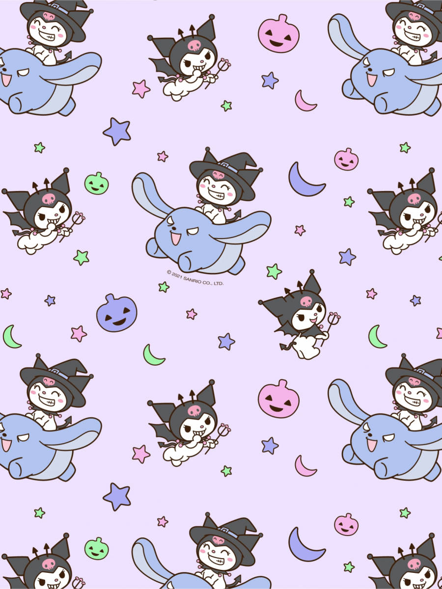 Rival Of My Melody Kuromi With Baku Wallpaper