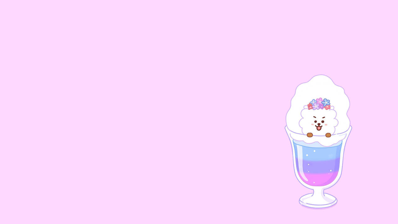 Rj Bt21 On Snow Cone Wallpaper