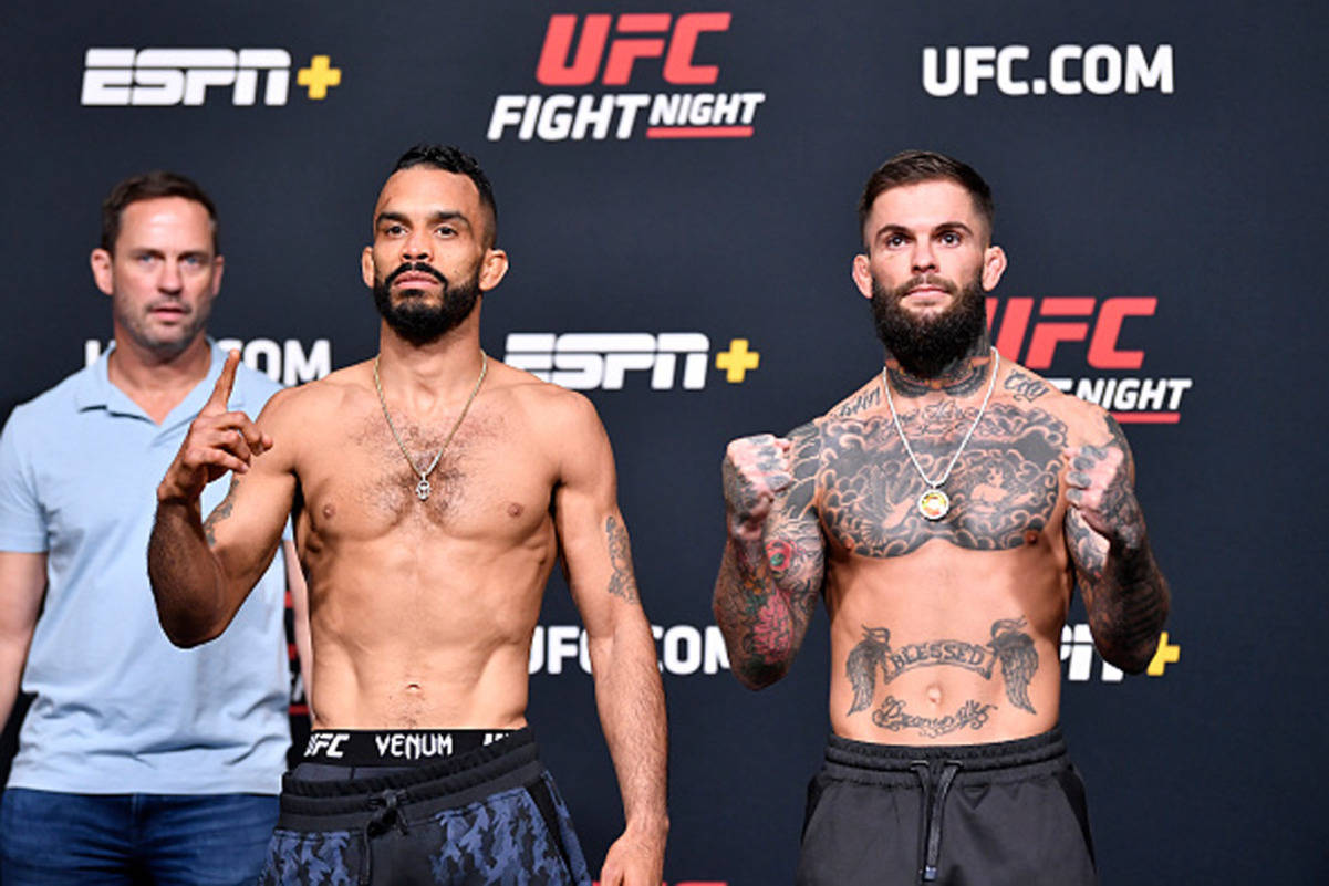 Rob Font And Cody Garbrandt Posing Wallpaper