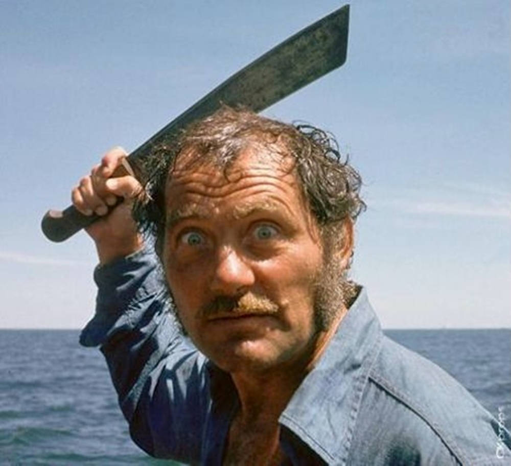 Robert Shaw Holding Ax Wallpaper