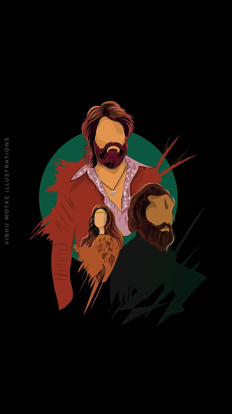 Rocking Star Yash Kgf Characters Wallpaper