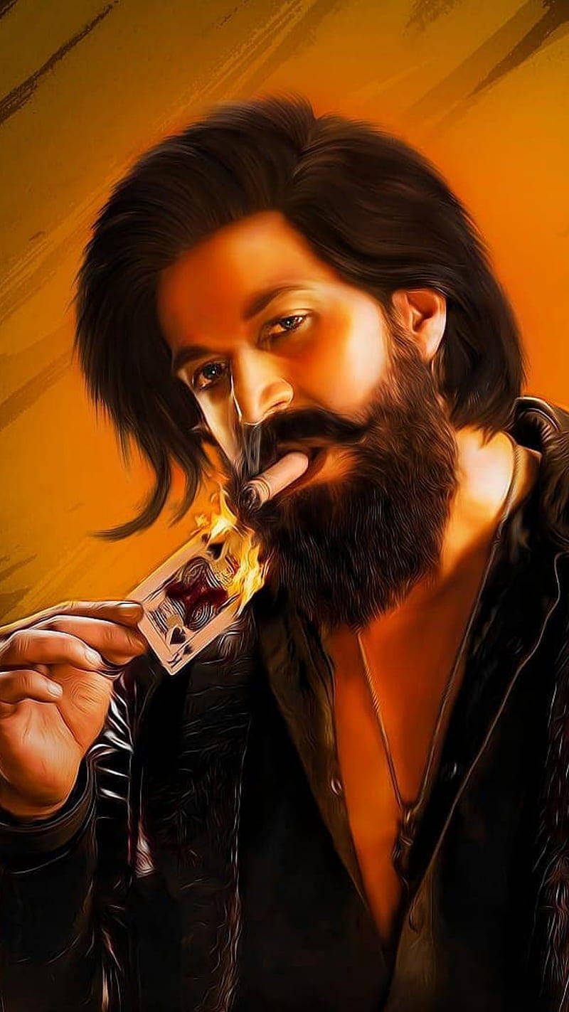 Rocking Star Yash King Of Spades Wallpaper