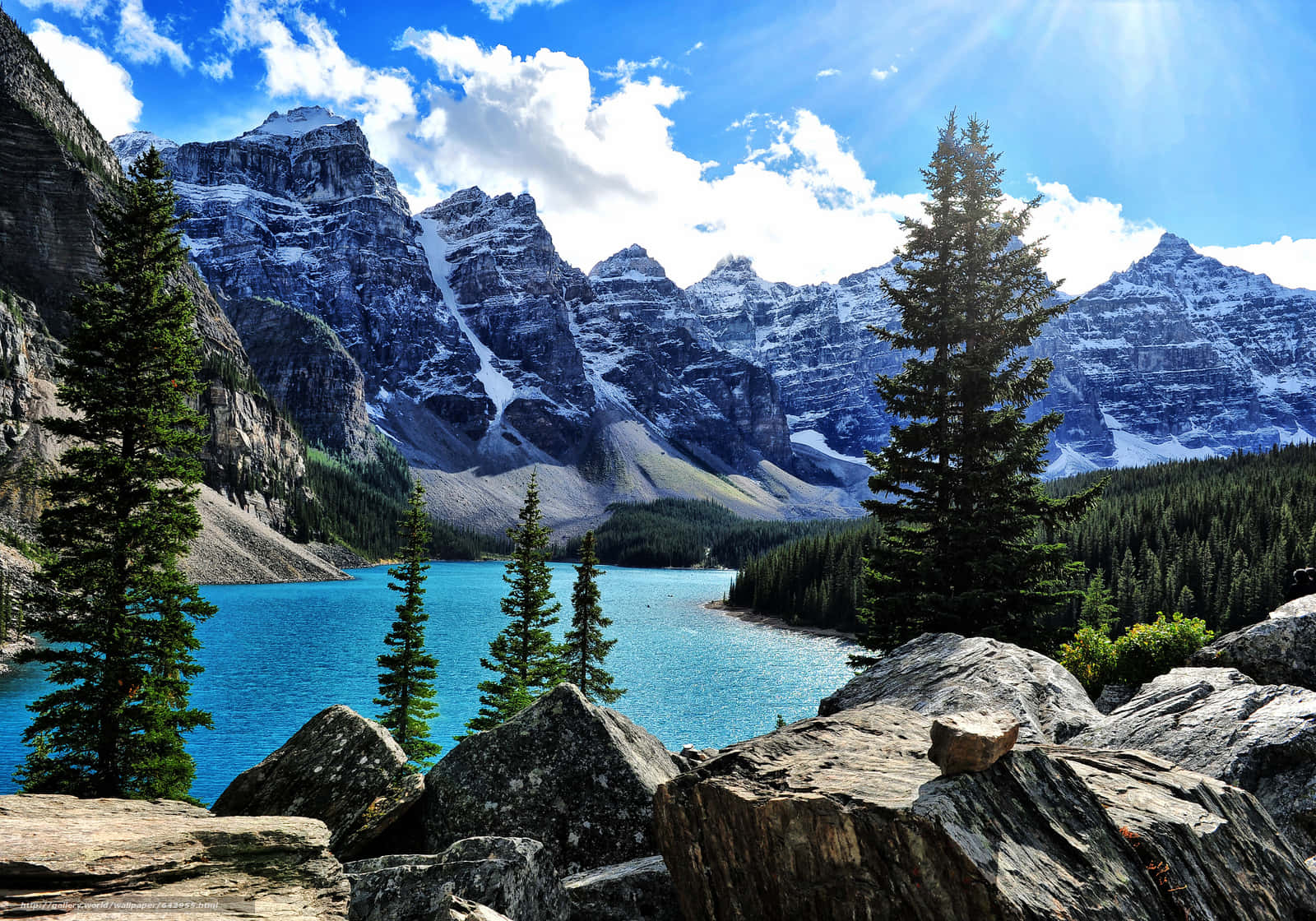 Rocky Mountains Moraine Lake Wallpaper