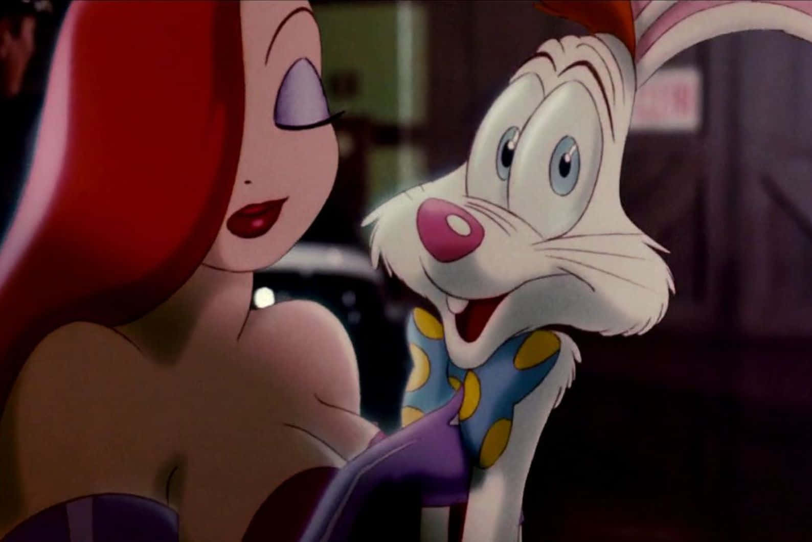 Rogerand Jessica Rabbit Animated Characters Wallpaper