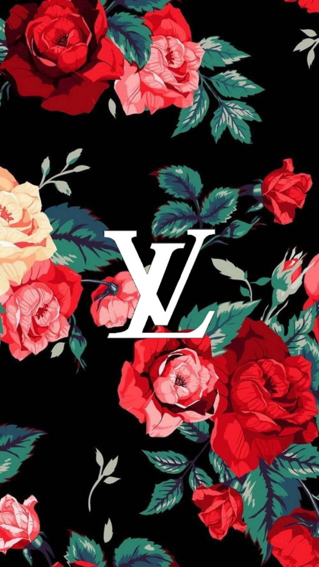 Rose Louis Vuitton Phone Wallpaper