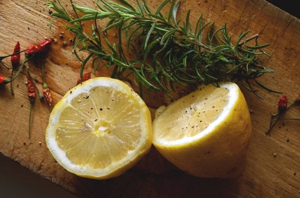 Rosemary Lemon And Pepper Wallpaper