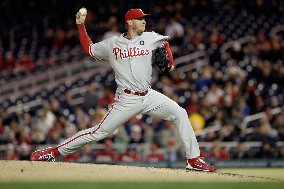 Roy Halladay Full Body Shot Baseball Throw Wallpaper