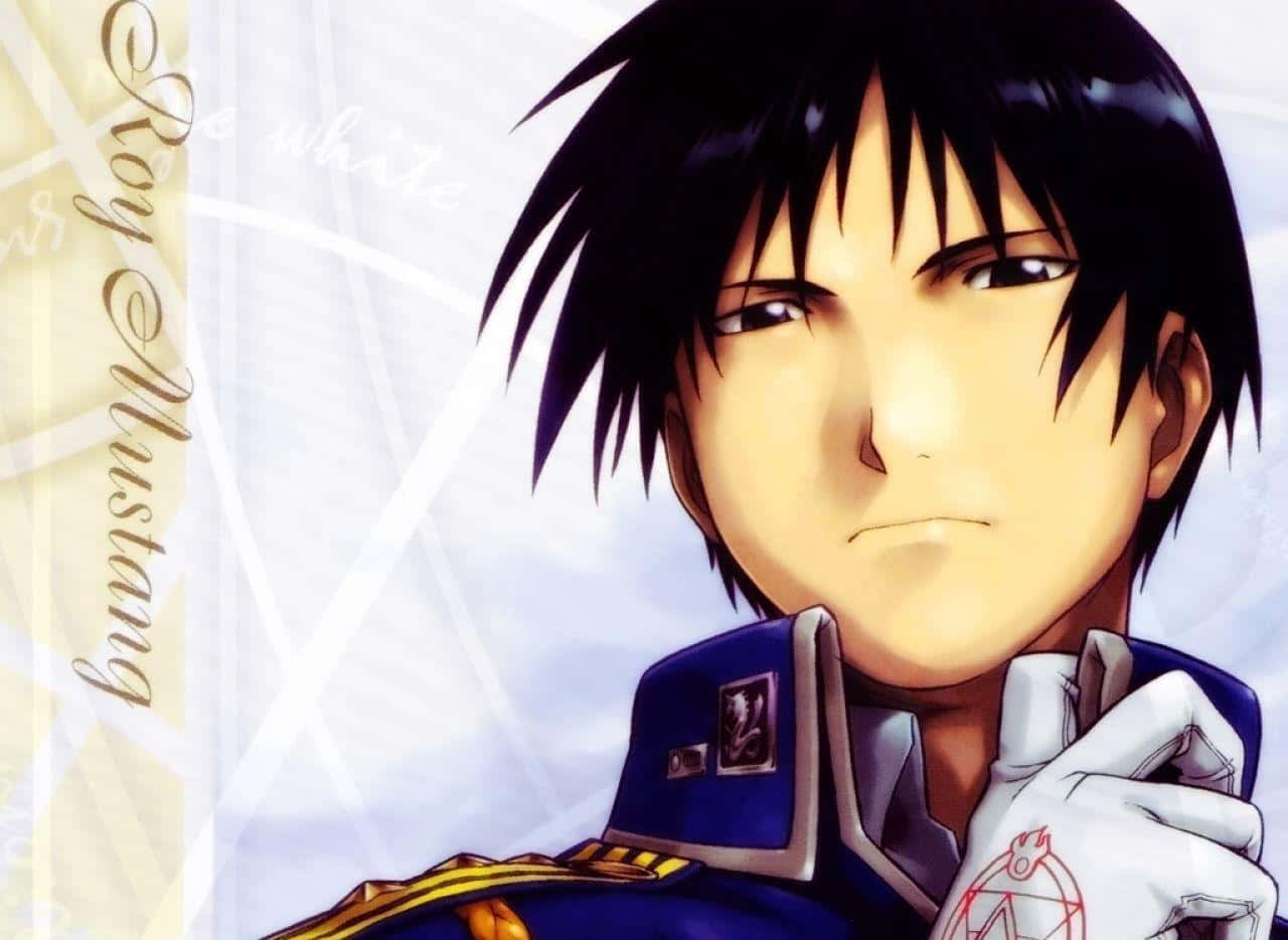 Roy Mustang Displaying His Alchemy Prowess Wallpaper