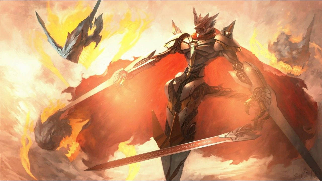 Royal Knight Jesmon Of Digimon Wallpaper