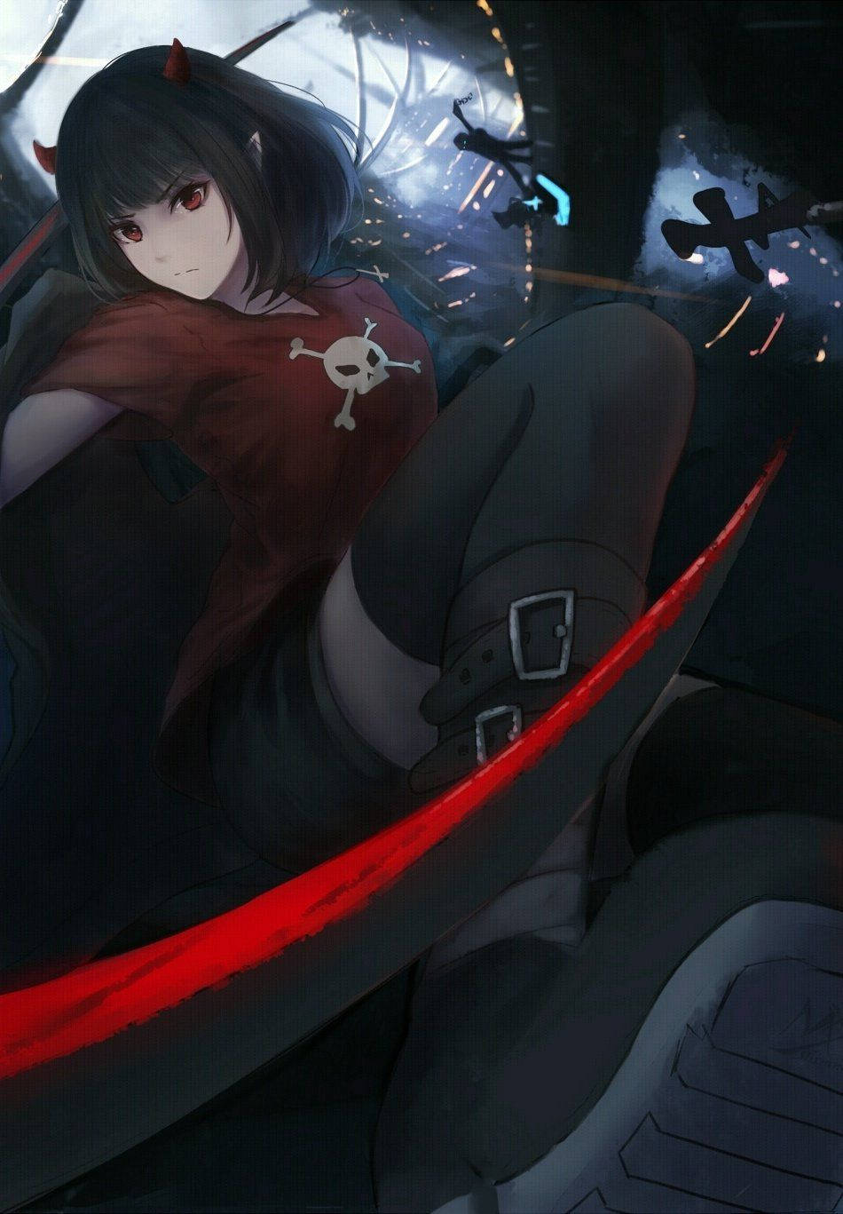 Ruby Rose Aesthetic Anime Girl Iphone Wallpaper