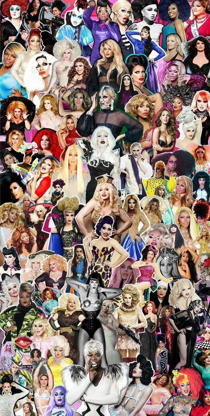 Rupaul's Drag Race Drag Queens Artwork Wallpaper