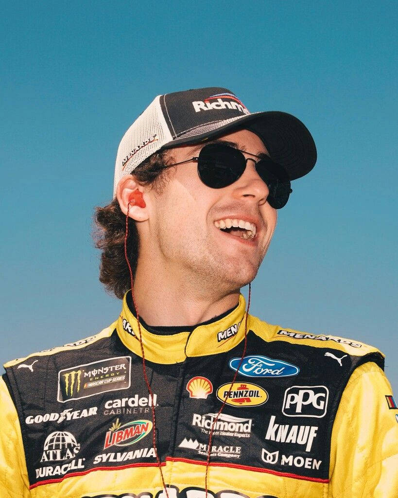 Ryan Blaney's Winning Smile Wallpaper