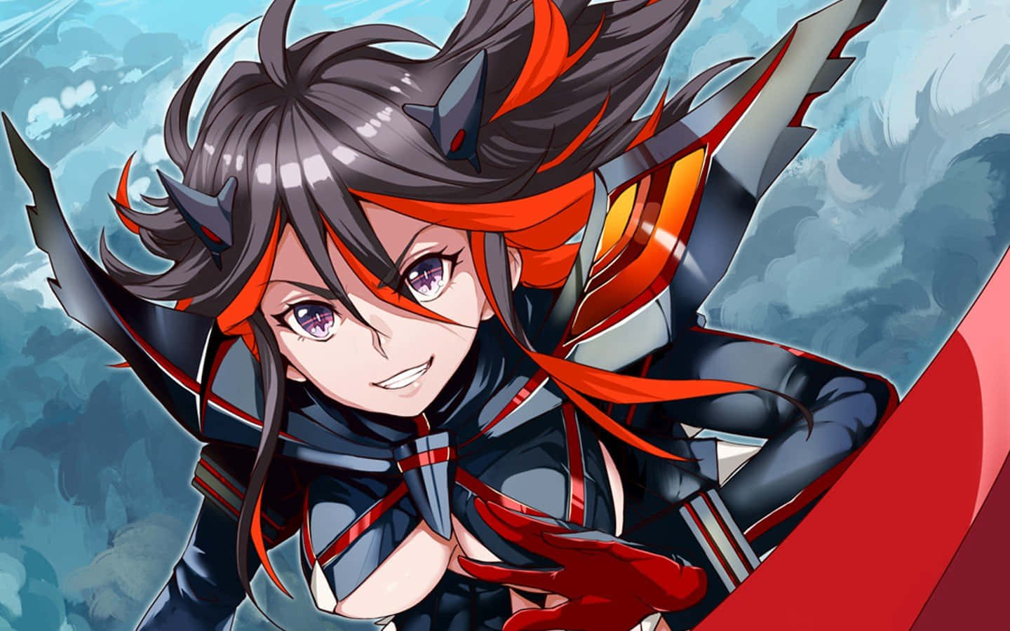 Ryuko Matoi Unleashing Power In Battle Wallpaper