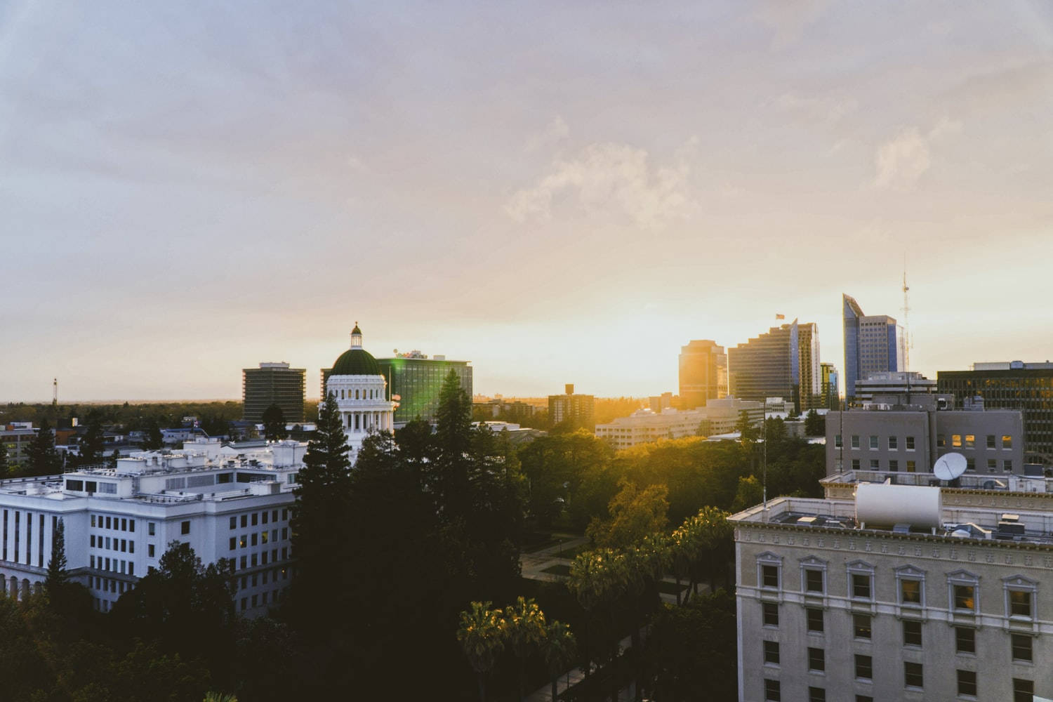 Sacramento Sunburst Photography Wallpaper