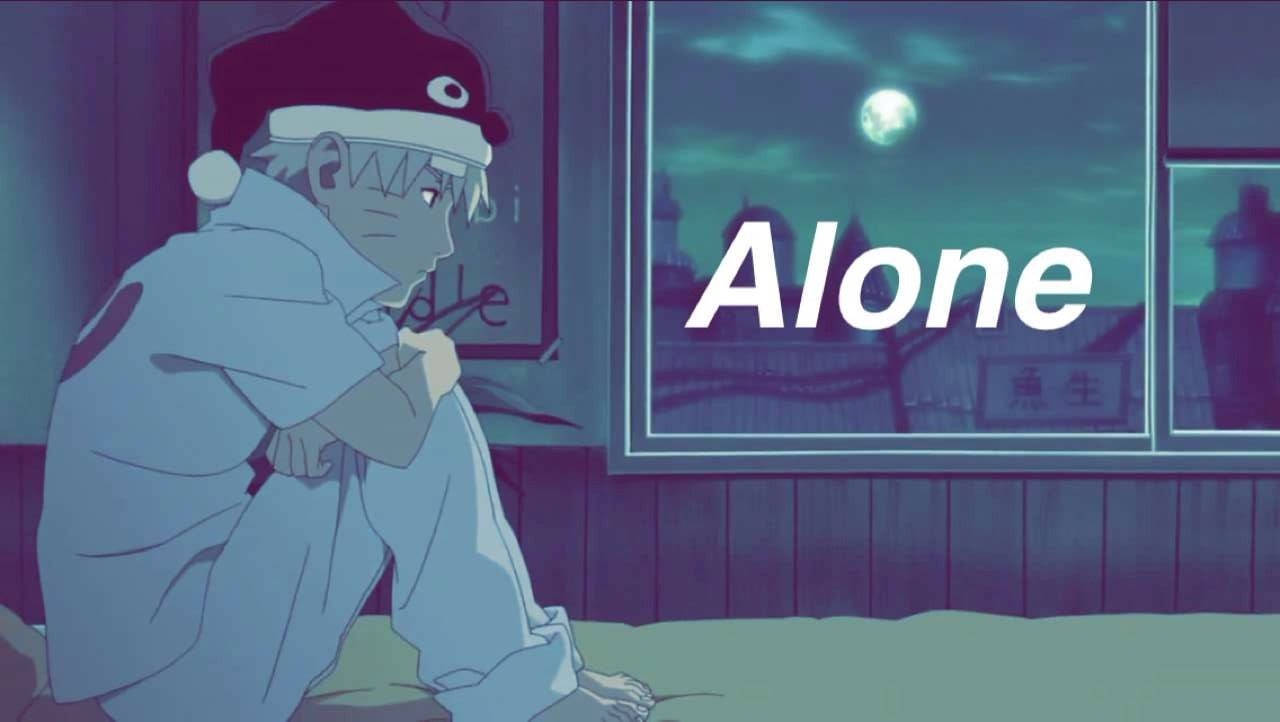 Sad Aesthetic Naruto Digital Art Wallpaper