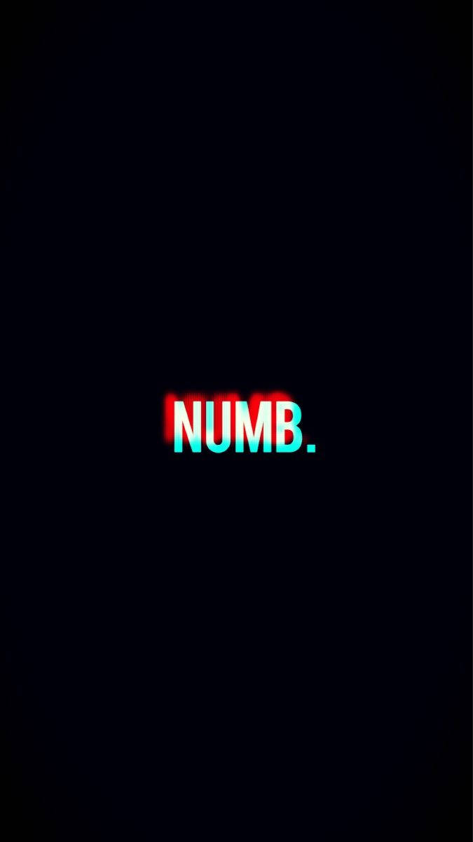 Sad Dope Glitch Numb Text Wallpaper