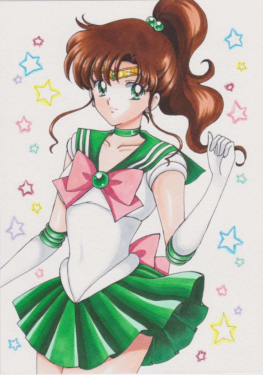 Sailor Jupiter, Guardian Of Thunder And Strength Wallpaper