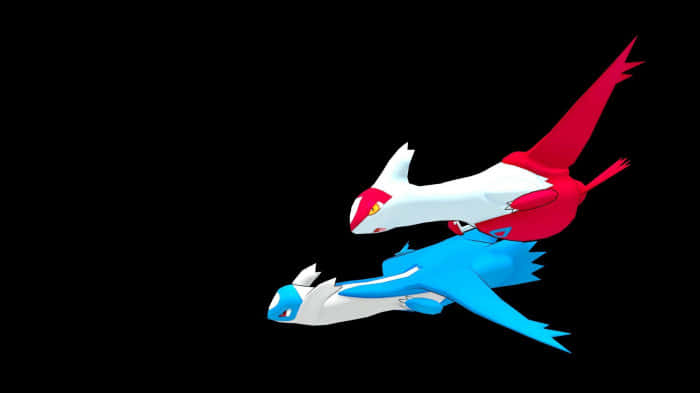 Salamence Latias Flying Wallpaper