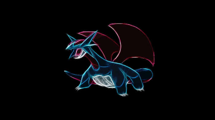 Salamence Light Outline Wallpaper