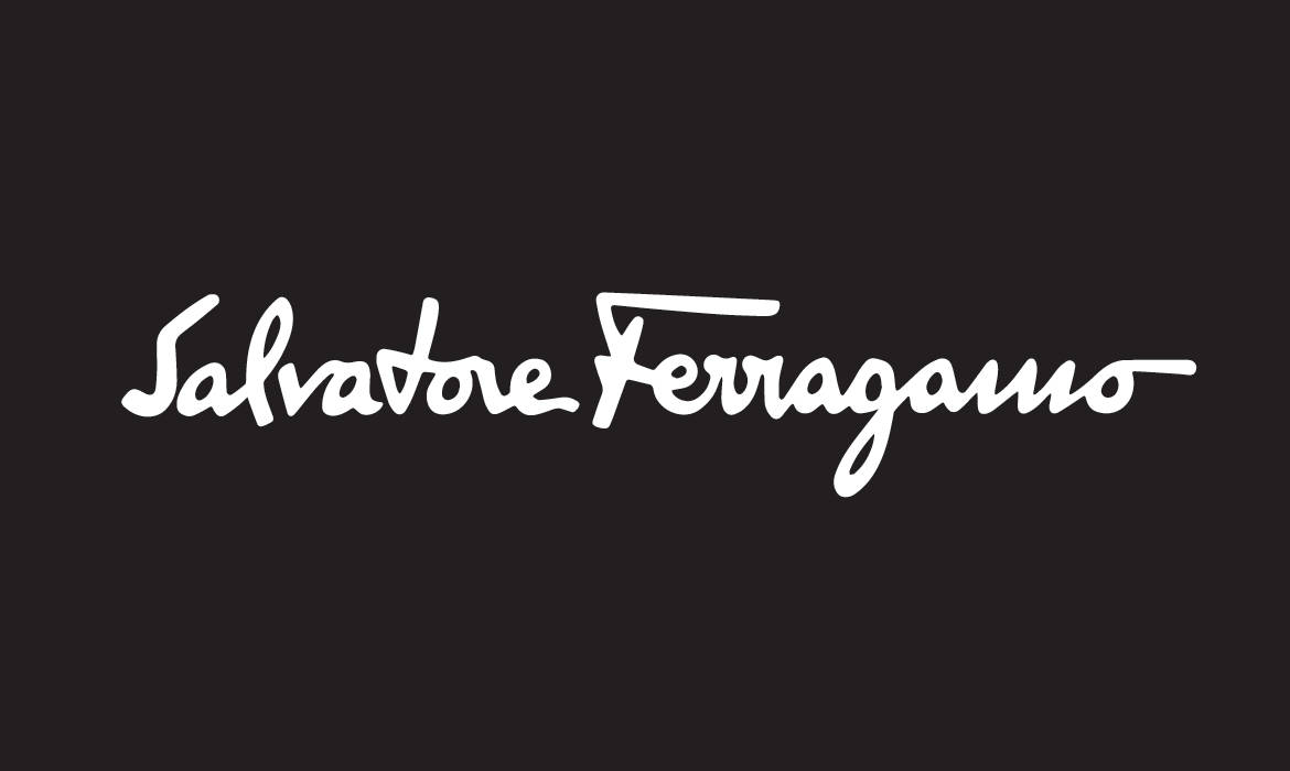 Salvatore Ferragamo White Wordmark Wallpaper