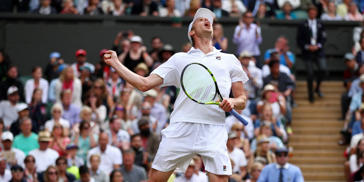 Sam Querrey Shouting At Sports Match Wallpaper