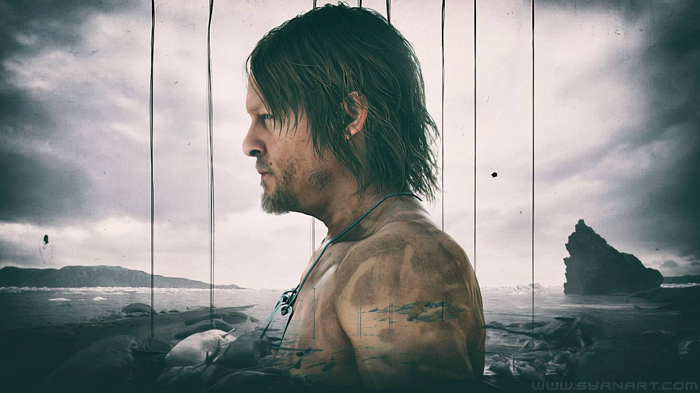 Sam's Side Profile In Death Stranding Wallpaper