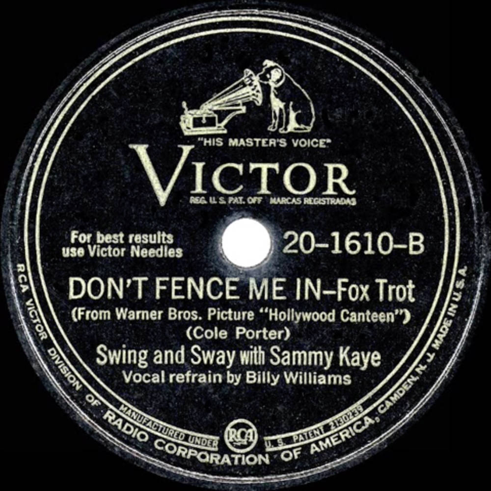 Sammy Kaye Don't Fence Me In Vinyl Record Wallpaper