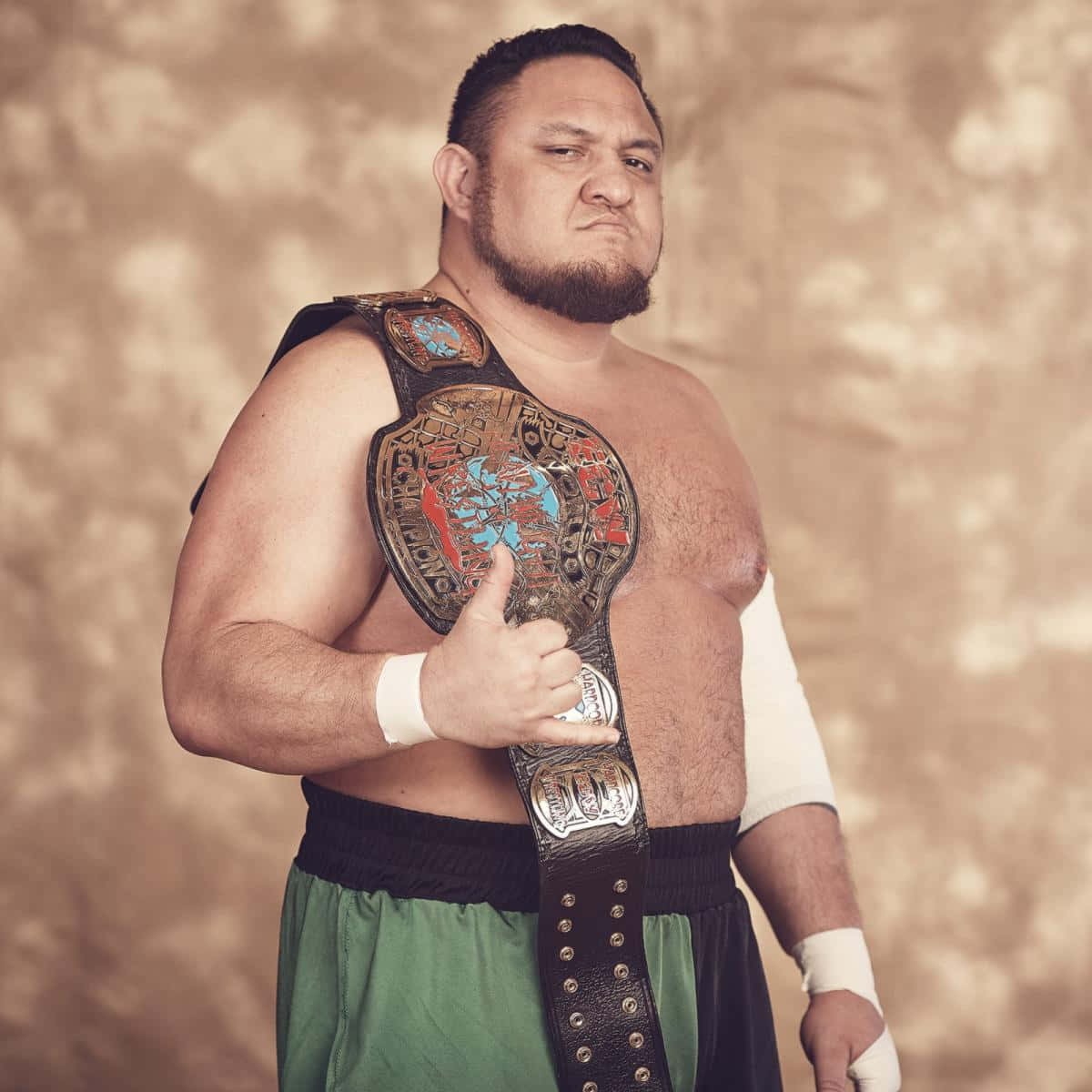 Samoa Joe Classic Ecw Title Championship Belt Wallpaper