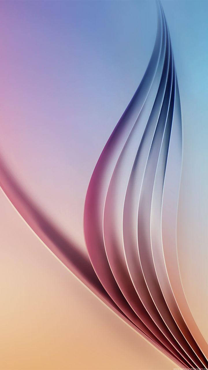 Samsung Galaxy J7 3d Blue And Lilac Abstract Patterns Wallpaper