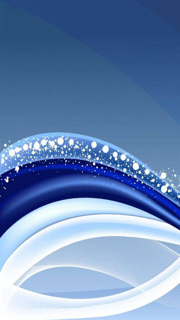 Samsung Galaxy S5 Blue Lines Wallpaper