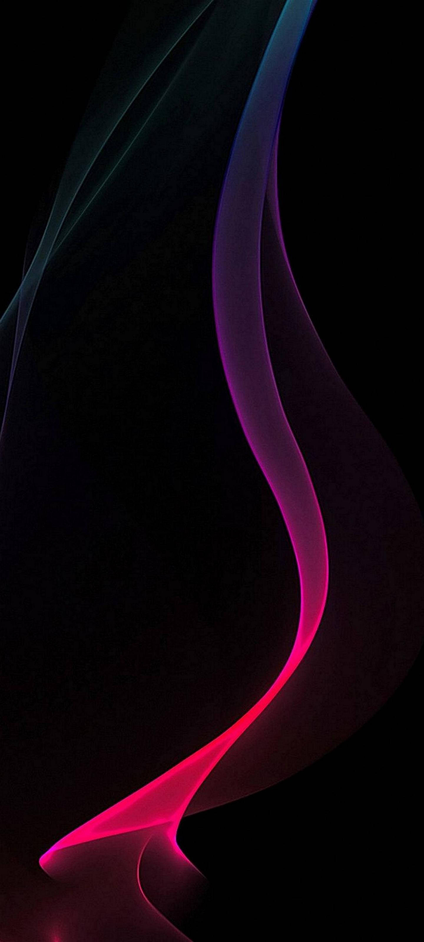 Samsung S21 Ultra Neon Wave Wallpaper