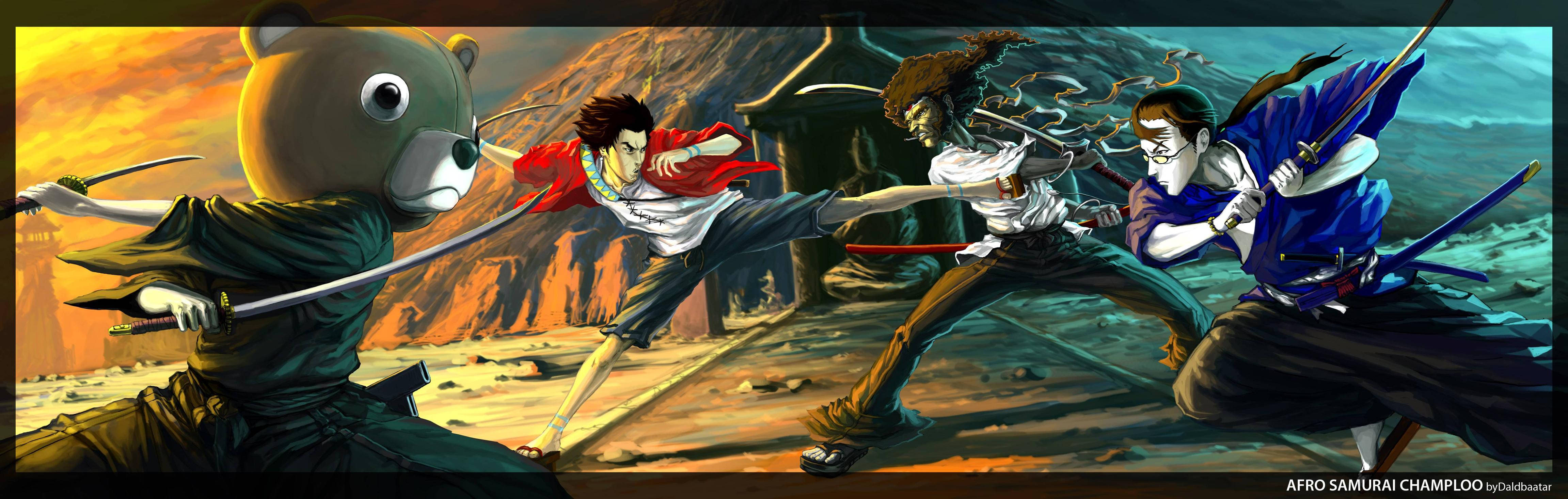 Samurai Champloo Vs Afro Samurai Wallpaper