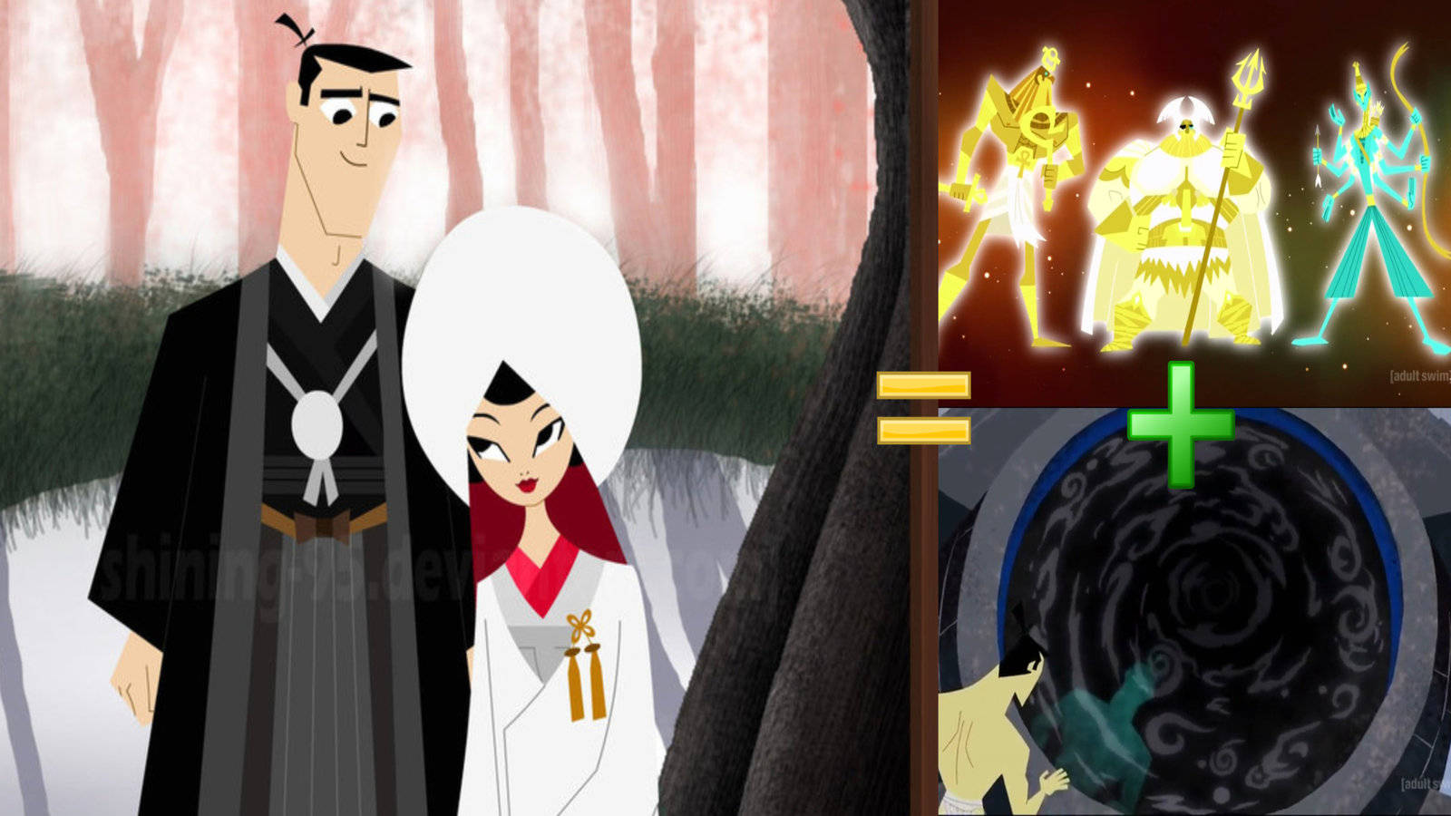 Samurai Jack Collage Of Characters Wallpaper