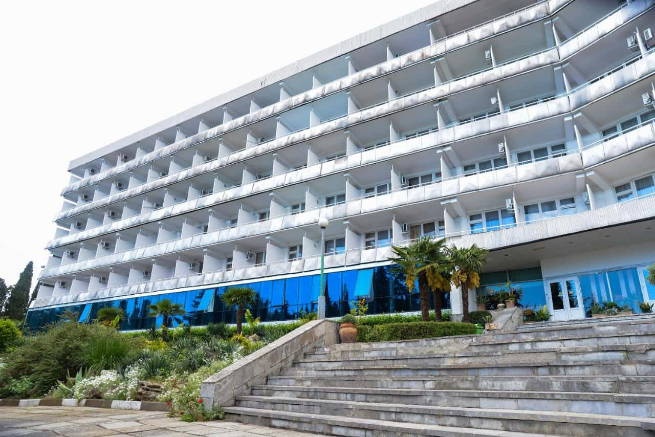 Sanatorium Kirov Building Yalta Wallpaper