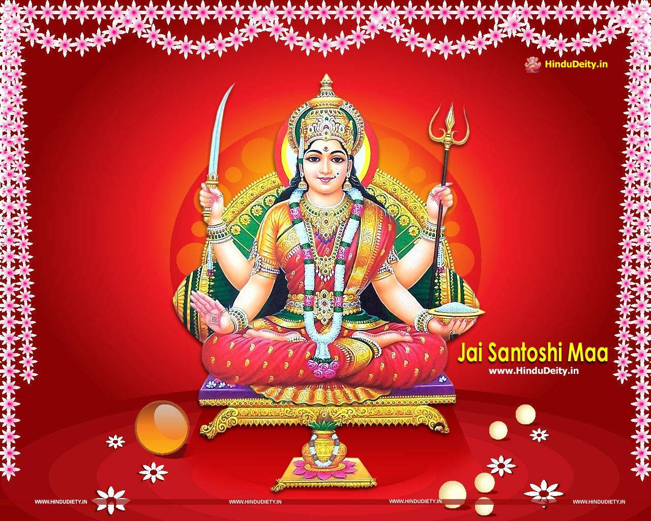 Santoshi Maa Or Santoshi Mata Goddess Wallpaper