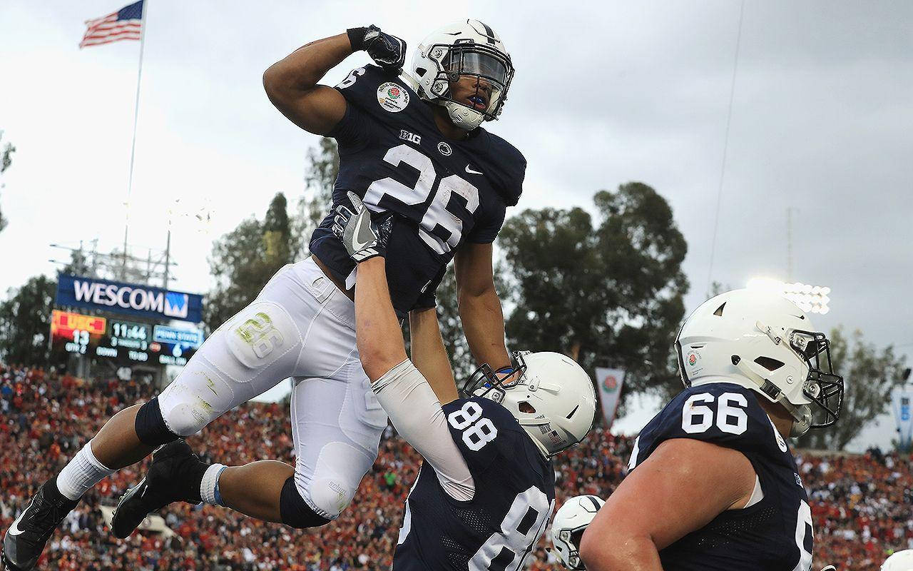 Saquon Barkley Superman Pose Desktop Wallpaper