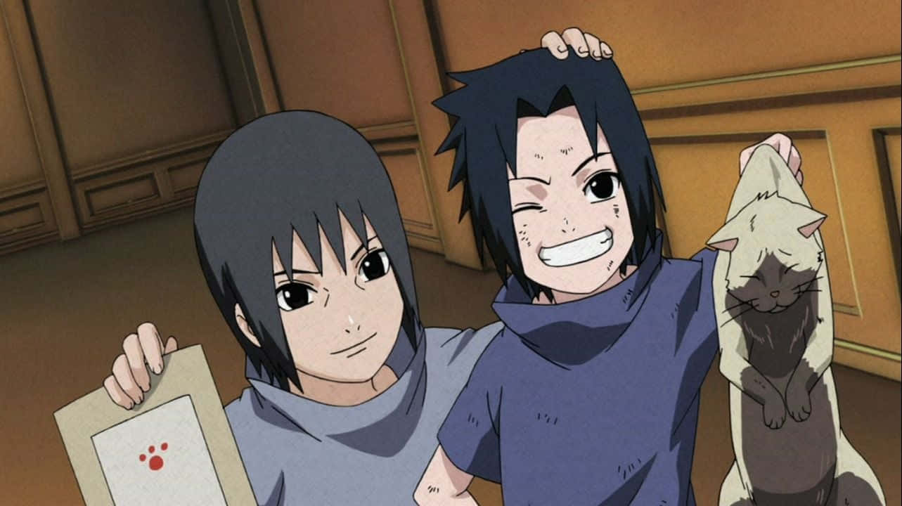 Sasuke And Itachi Cute Kids Wallpaper