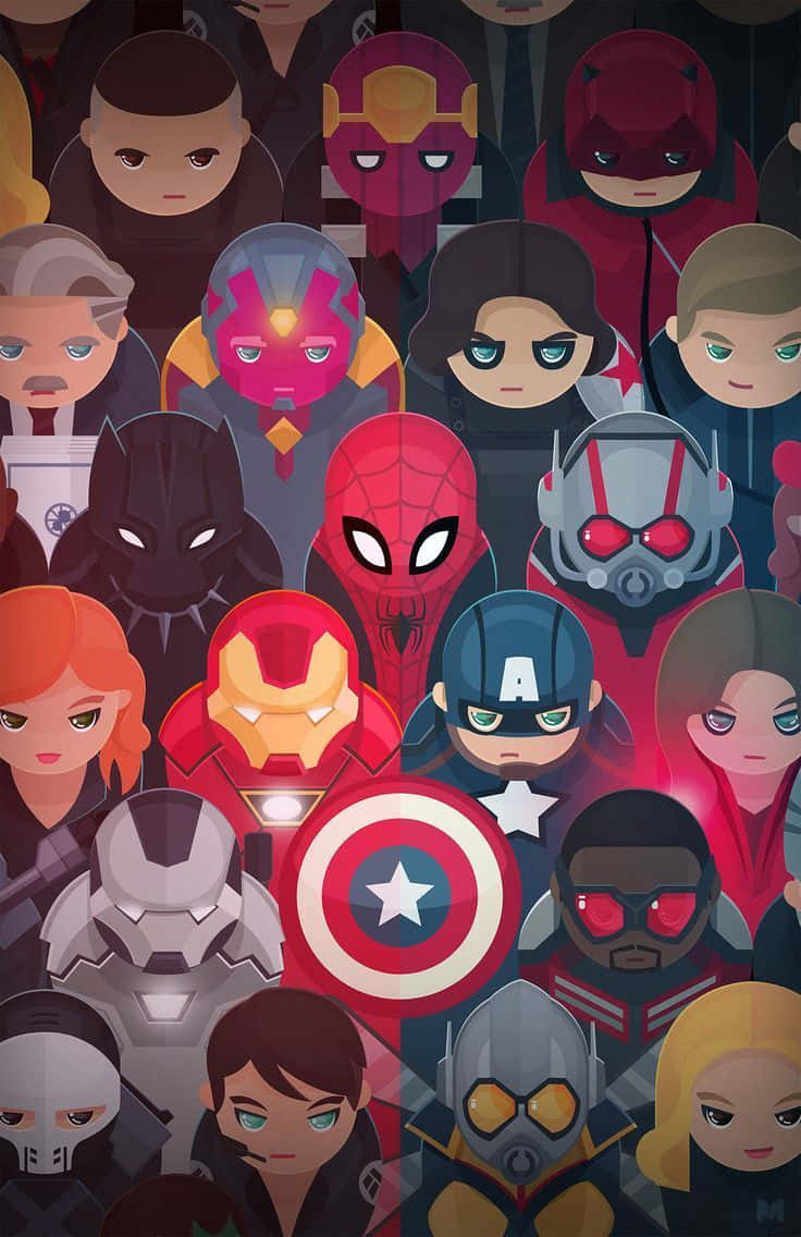 Save The Day With The Latest Marvel And Dc Iphone Wallpaper