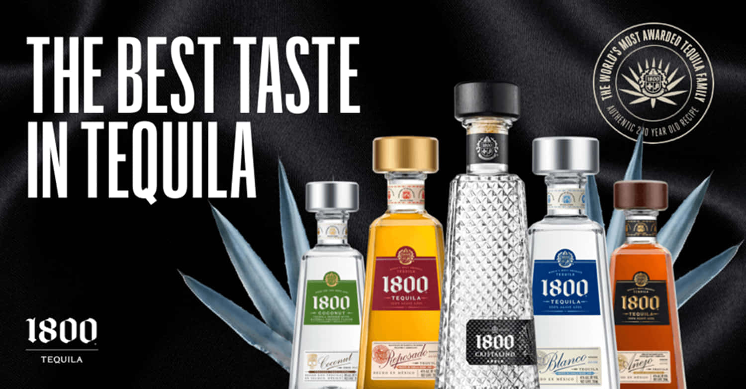 Savor The Spirits - 1800 Tequila Promotional Poster Wallpaper