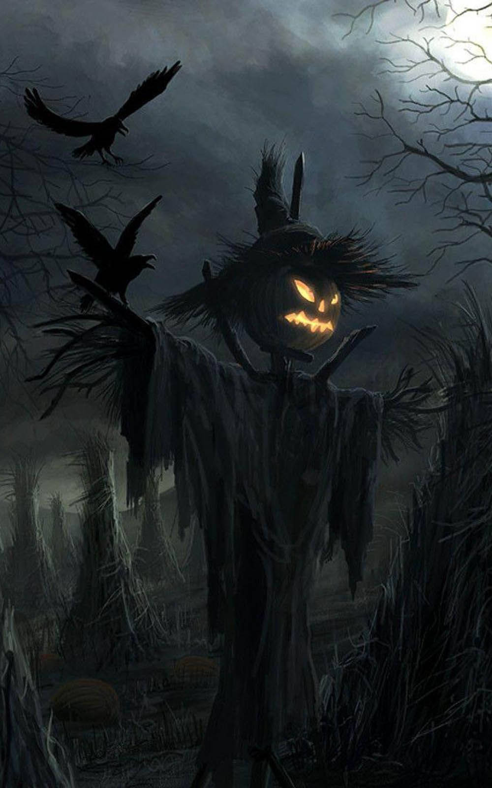 Scare Your Friends On Halloween With This Scary Halloween Iphone Wallpaper! Wallpaper