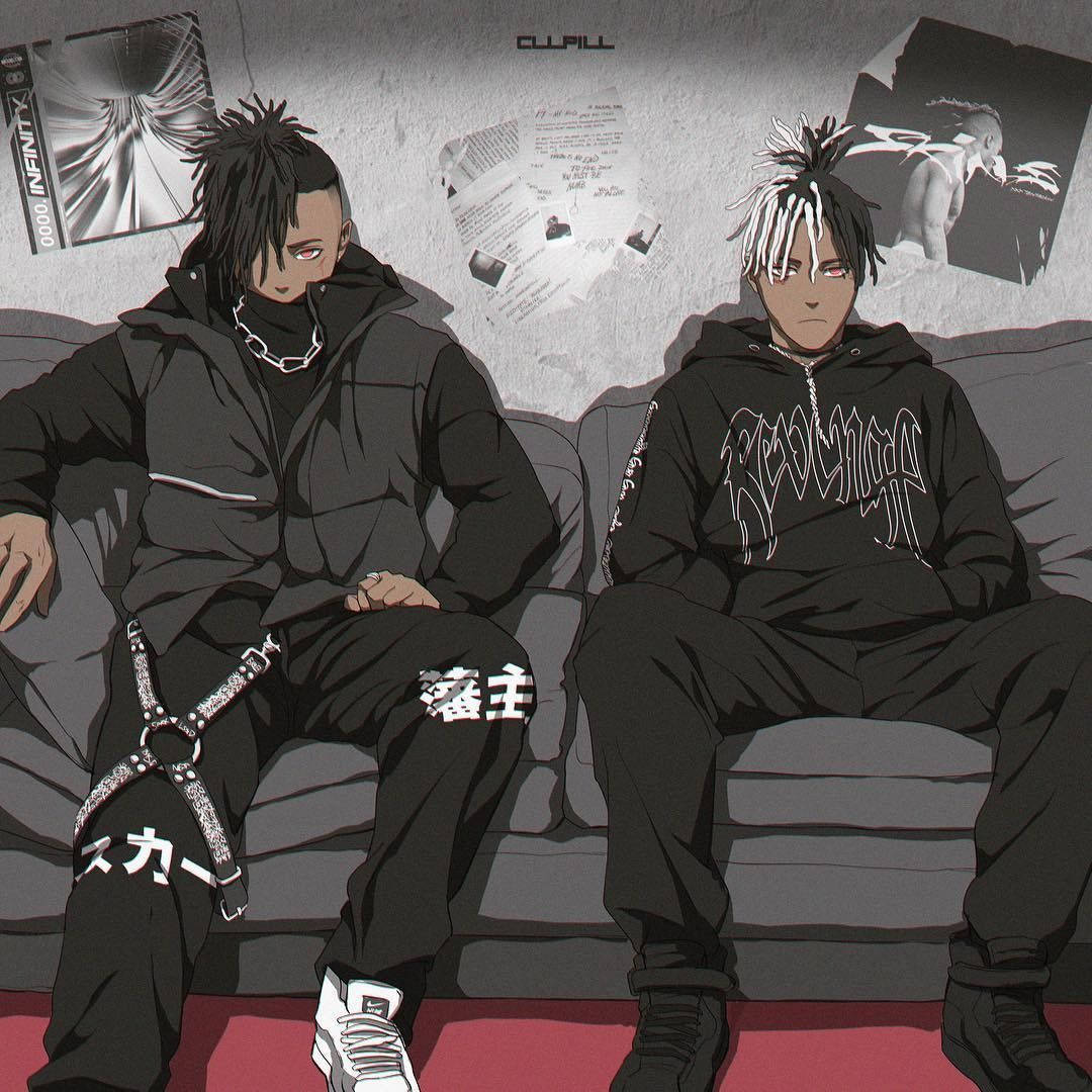 Scarlxrd And Xxxtentacion Anime Cartoon Wallpaper