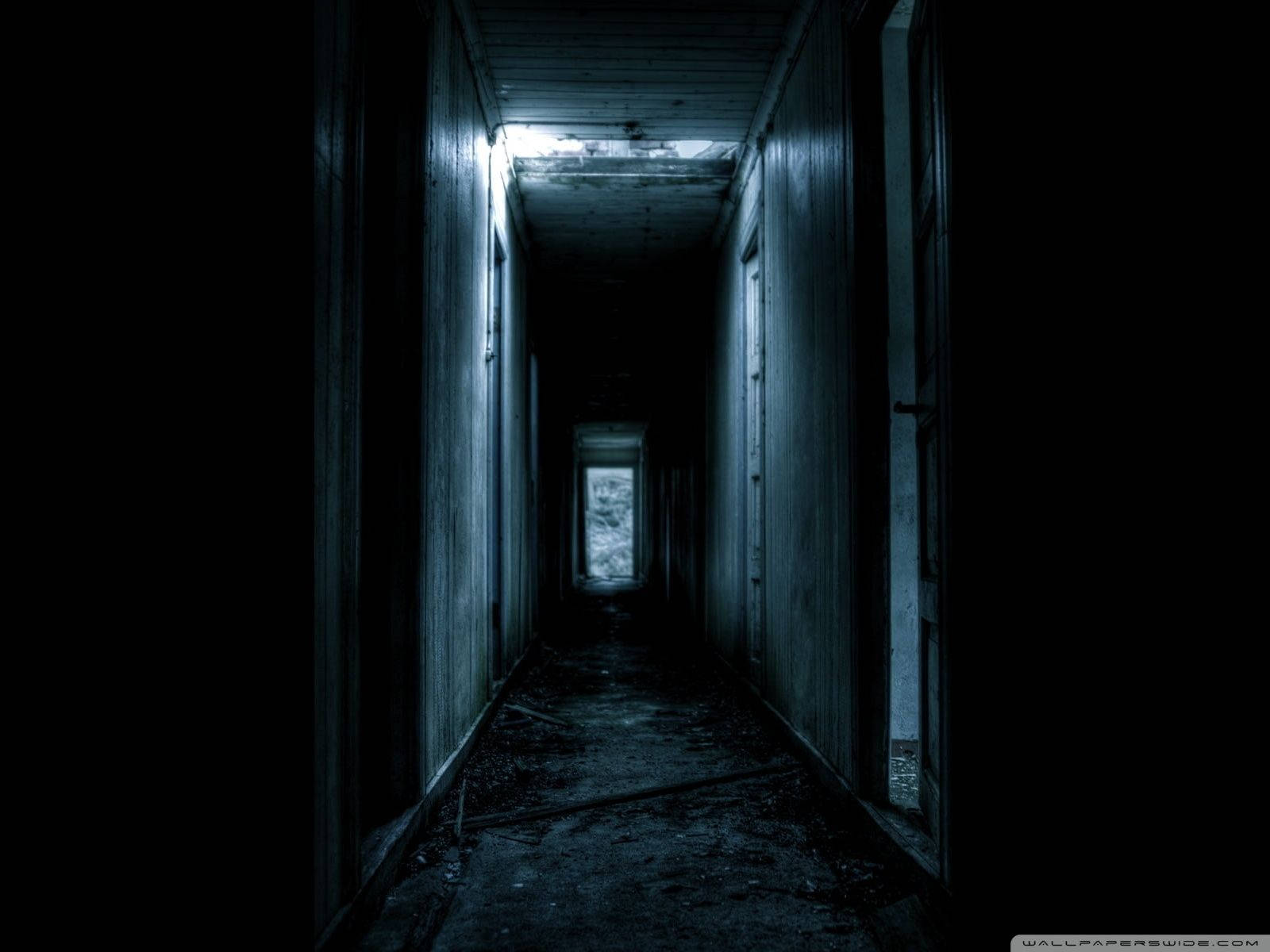 Scary Corridor Abandoned Building Wallpaper