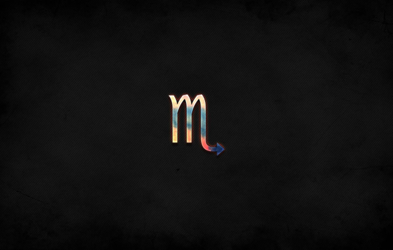 Scorpio Colorful Symbol Simple Wallpaper