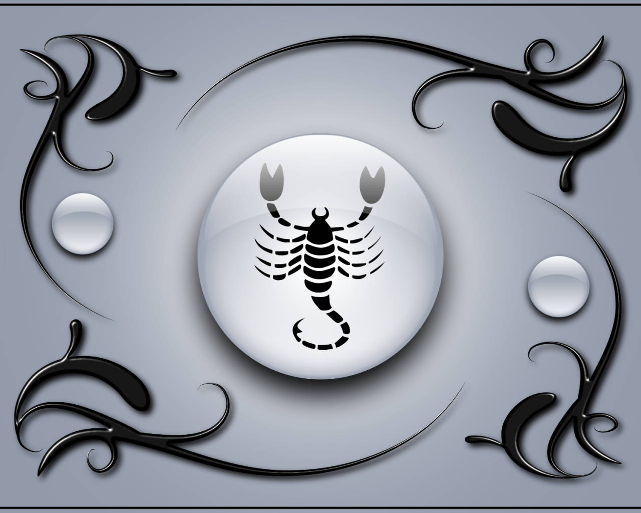 Scorpio Grayscale Art Wallpaper